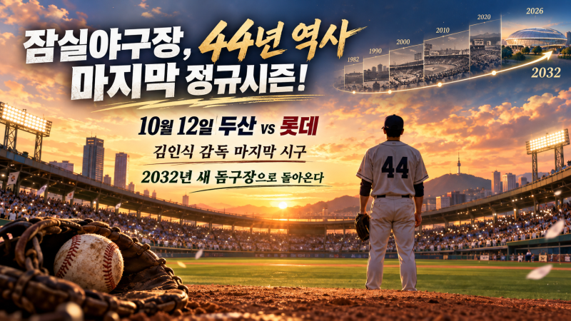 잠실야구장 마지막 경기 언제? 두산·롯데전 김인식 시구, 철거 이유와 새 돔구장 개장까지