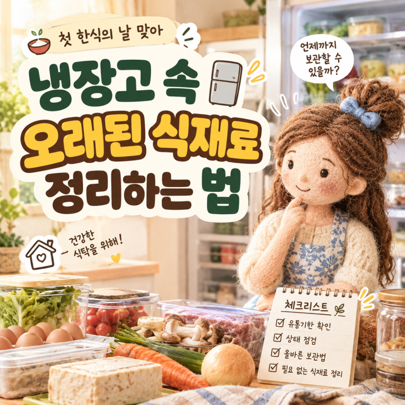 첫 한식의 날 맞아 냉장고 속 오래된 식재료 정리하는 법