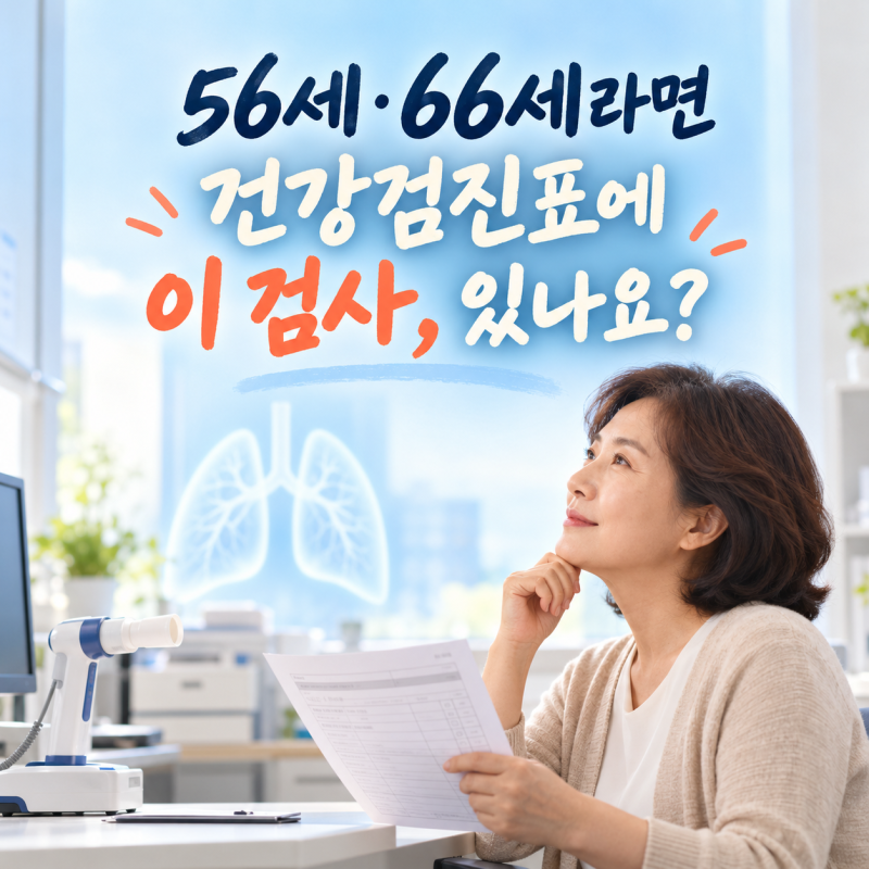 건강검진표에 이 항목 있었나요? 56세·66세라면 놓치면 아쉬운 ‘폐기능검사’