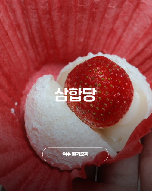 여수 여행에서 먹은 딸기모찌 맛집 여수디저트 삼합당 포장 후기