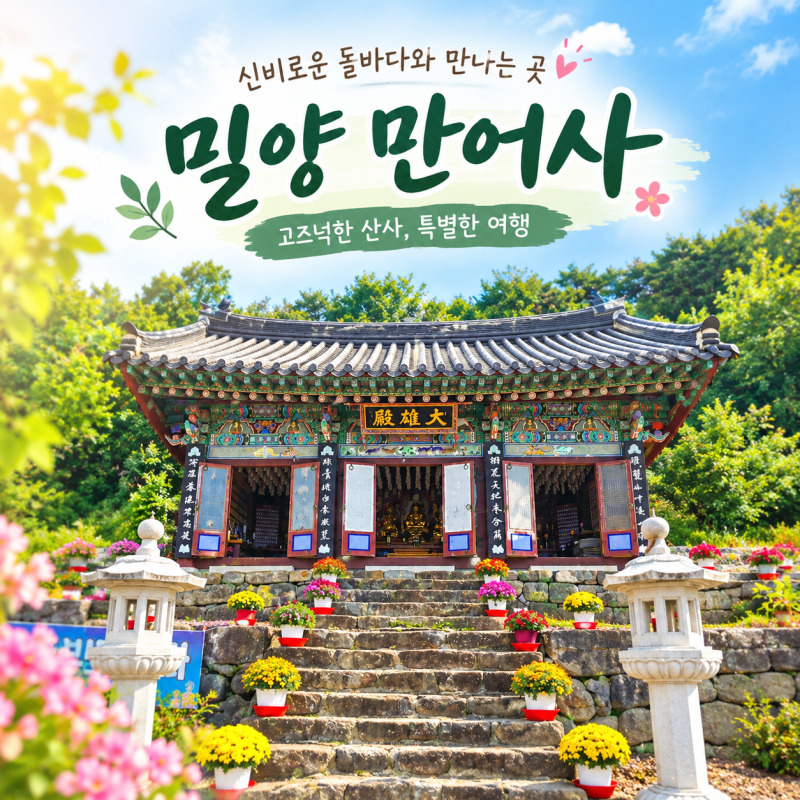 밀양 가볼 만한 곳 만어사, 신비로운 돌바다 어산불영, 미륵바위와 돌너덜경