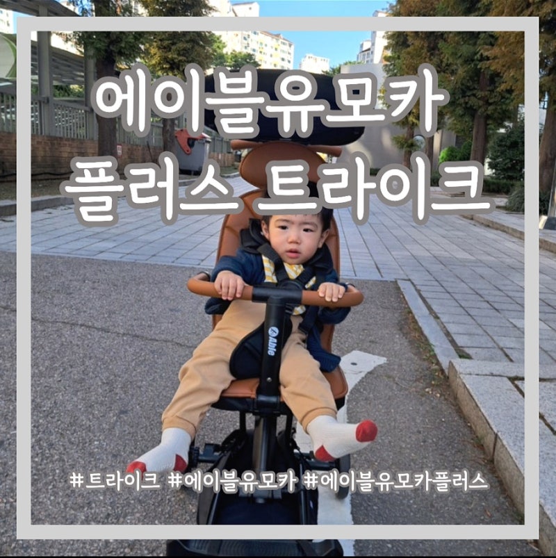 어린이집 등하원필수템 - 기내반입가능한 휴대용유모차, 에이블 유모카 플러스 트라이크 내....