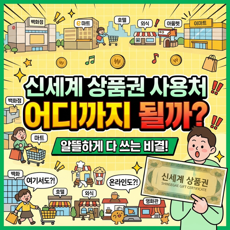 신세계 상품권 사용처 어디까지 될까?(+ 온·오프라인,SSG머니 전환,환불)