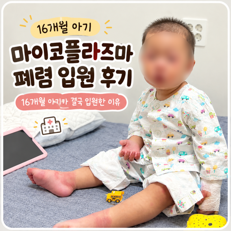 마이코플라즈마 폐렴 입원 후기｜16개월 아기가 결국 입원한 이유