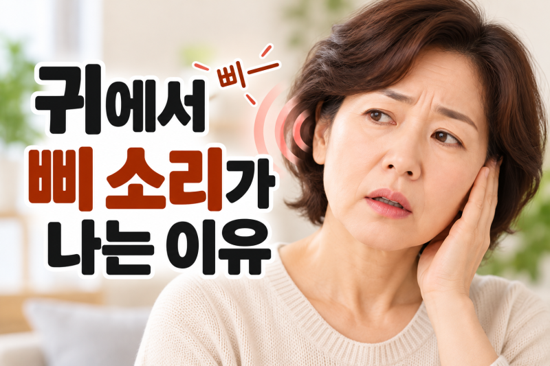 귀에서 삐 소리가 나는 이유- 자꾸 들리는 이명, 그냥 둬도 될까요?