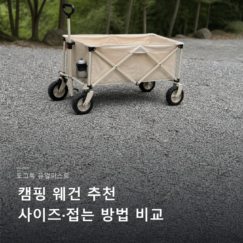 도그독 듀얼퍼스트 캠핑 웨건 추천! 사이즈 접는방법 비교