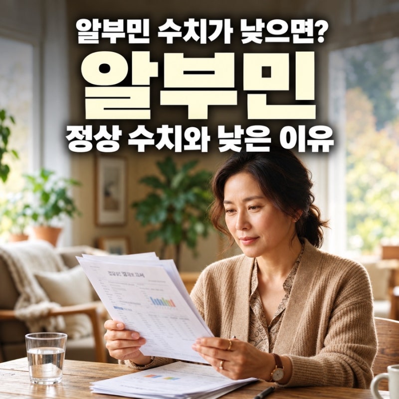 알부민 수치가 낮으면? 정상 수치와 낮은 이유 정리