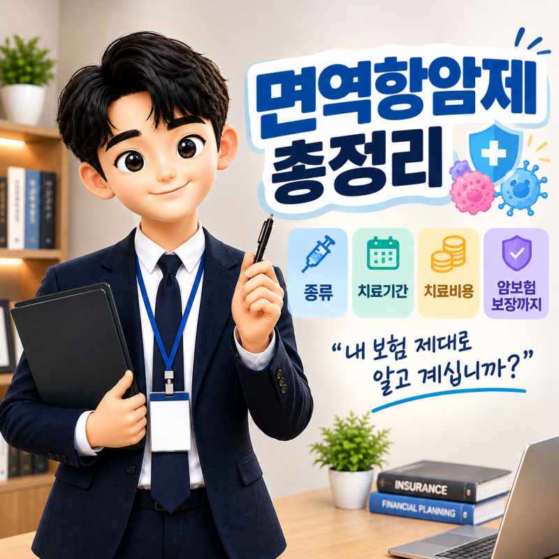 면역항암제 총정리｜종류·치료기간·치료비용·암보험 보장까지