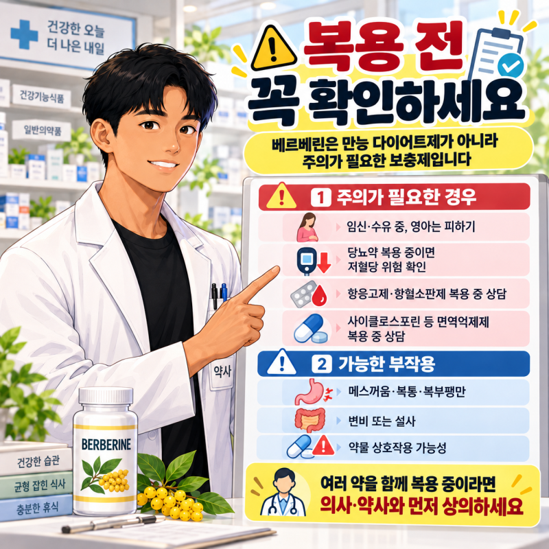 베르베린 영양제, 천연 오젬픽일까? 2026 임상시험은 체중감량 효과를 못 찾았습니다
