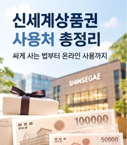 신세계상품권 사용처 총정리 | 싸게 사는 법부터 온라인 사용까지
