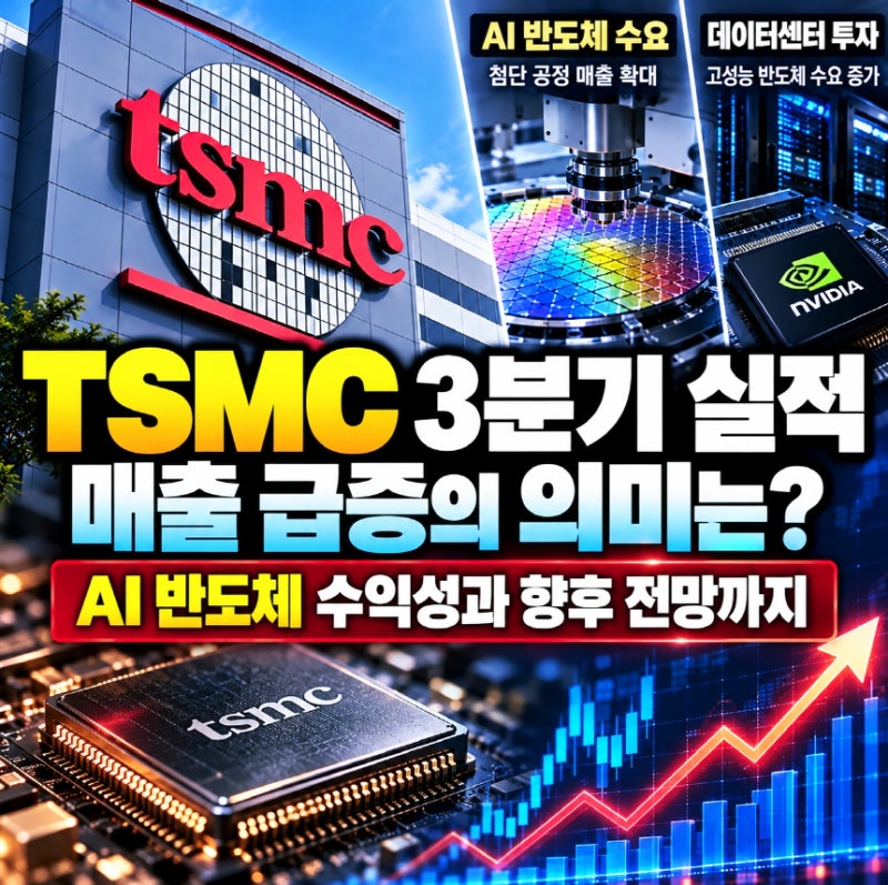 TSMC 주가, 3분기 매출 급증에도 확인해야 할 AI 반도체 수익성