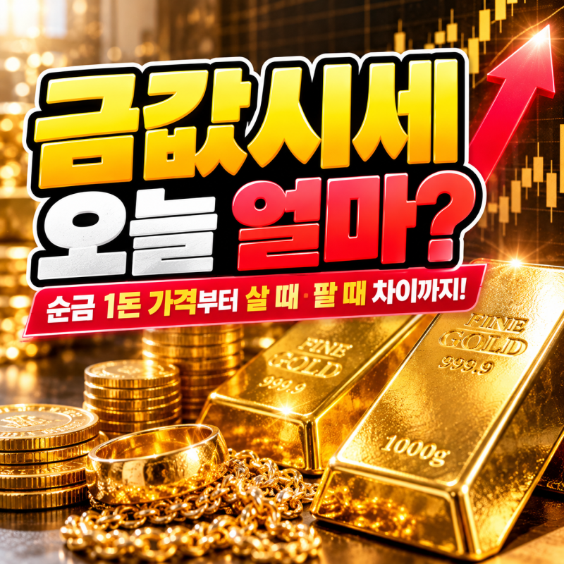 금값시세 오늘 얼마일까? 순금 1돈 가격부터 18K·14K 살 때 팔 때 차이까지