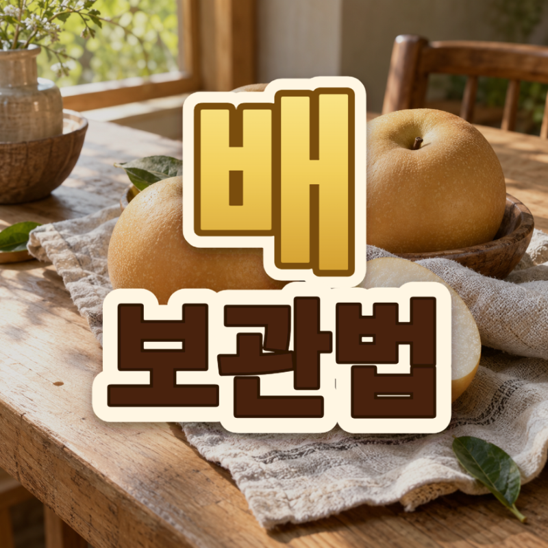 10월 햇배 보관법, 사과와 따로 김치냉장고에 넣는 이유