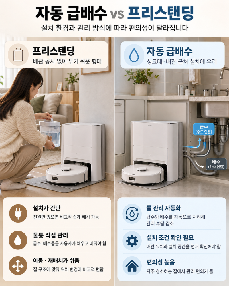 삼성 로봇청소기 추천? 비스포크 AI 스팀 울트라 직배수 자동급배수 VR90F01SAGS 분석