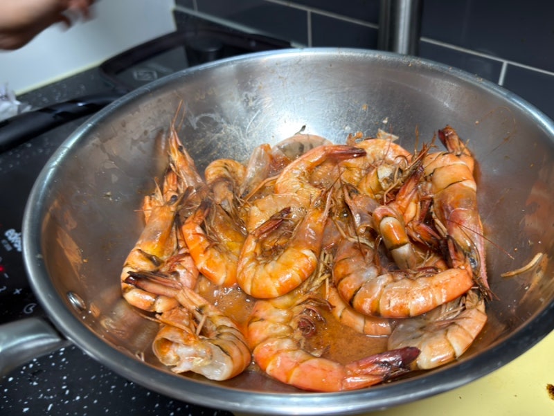집에서 냄새 안나게 대하구이 해먹는 방법! 대하소금구이보다 맛있음!!