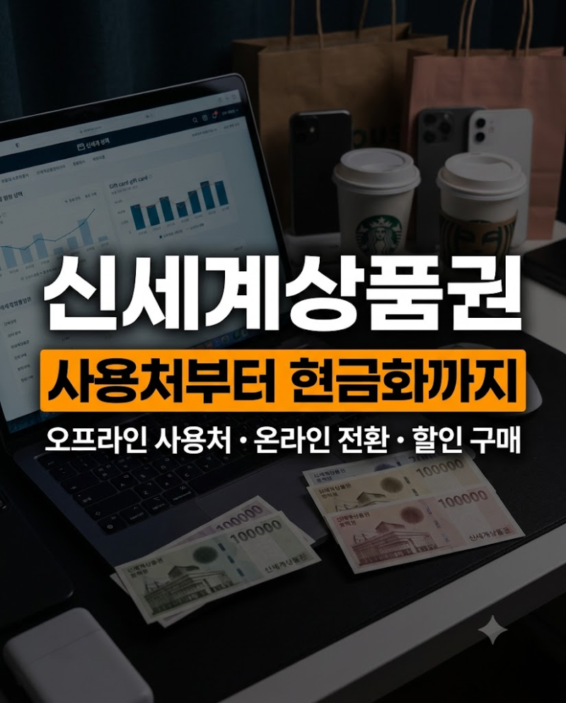 신세계상품권 사용처 총정리: 온라인 등록부터 구매·현금화 매도 방법까지