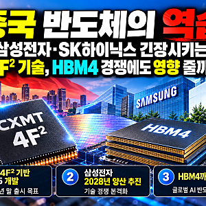 중국 반도체의 역습｜삼성전자·SK하이닉스 긴장시키는 4F² 기술, HBM4 경쟁에도 영향 줄까?