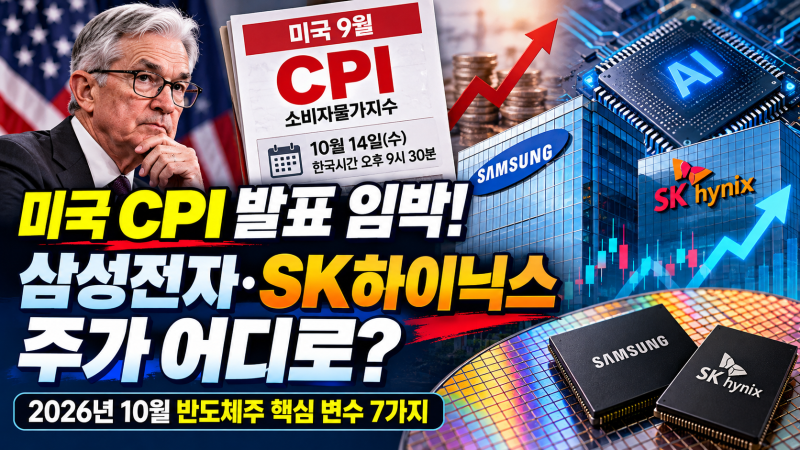 미국 CPI 발표 앞두고 삼성전자·SK하이닉스 주가 흔들릴까? 2026년 10월 반도체주 핵심 변수 7가....