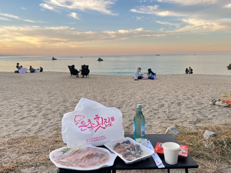 강릉중앙시장회포장 회썰기 명인 은총횟집