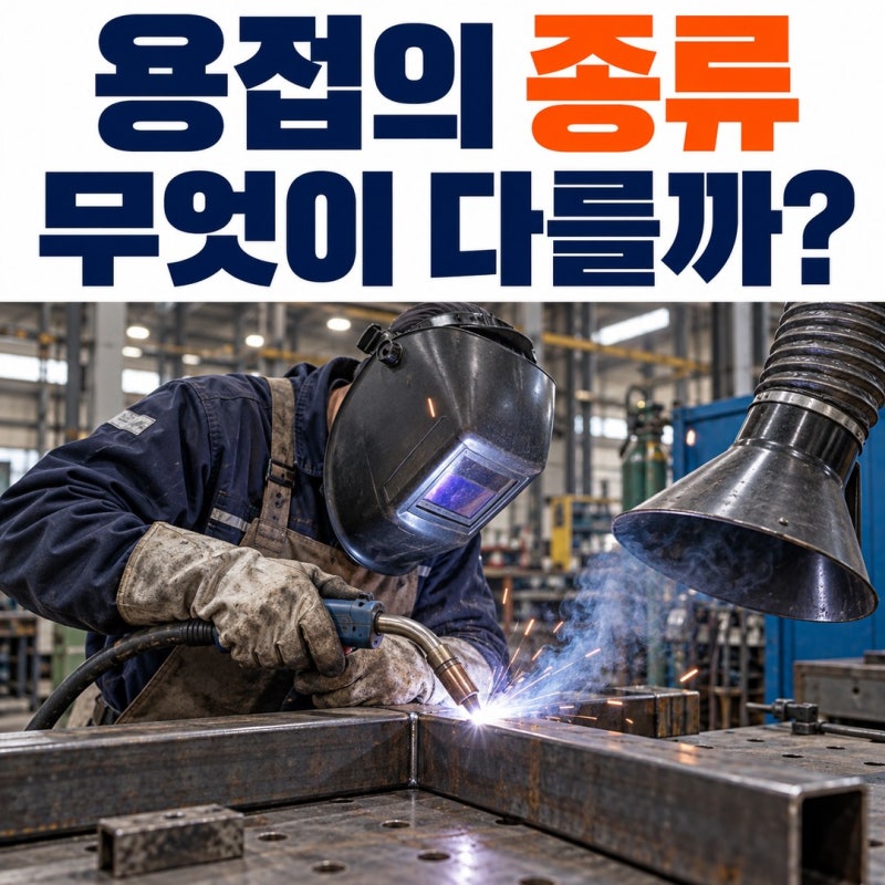 용접 종류와 특징 피복아크 CO₂ TIG는 무엇이 다를까요