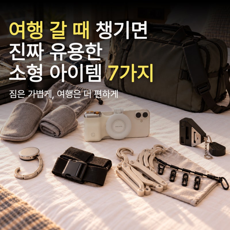 여행 갈 때 챙기면 진짜 유용한 소형 아이템 7가지 맥세이프 그립캠
