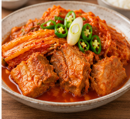 집에서 압력솥으로 묵은지 돼지고기 김치찜 만들기