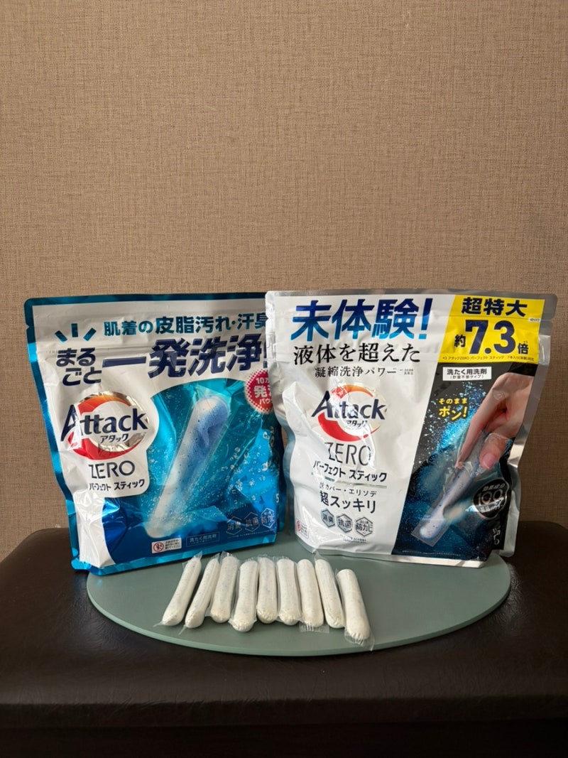 일본 쇼핑 리스트 액체세제를 뛰어넘은 혁신! 어택 제로 퍼펙트 스틱 실내 건조 vs 오리지널 ....
