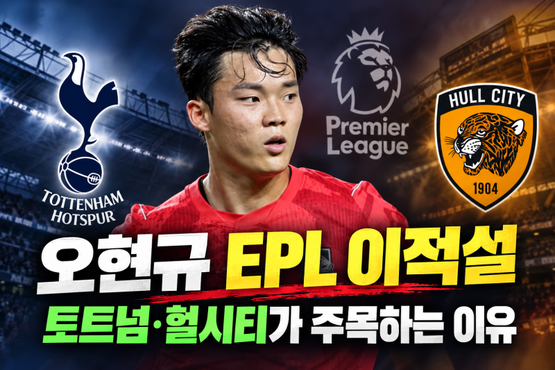 오현규 EPL 진출 가능성은? 토트넘·헐시티 관심 구단과 이적 전망 총정리