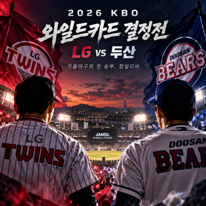 2026 KBO 와일드카드 결정전 LG 두산 잠실더비｜10월 14일 일정·예매·진출 조건 총정리