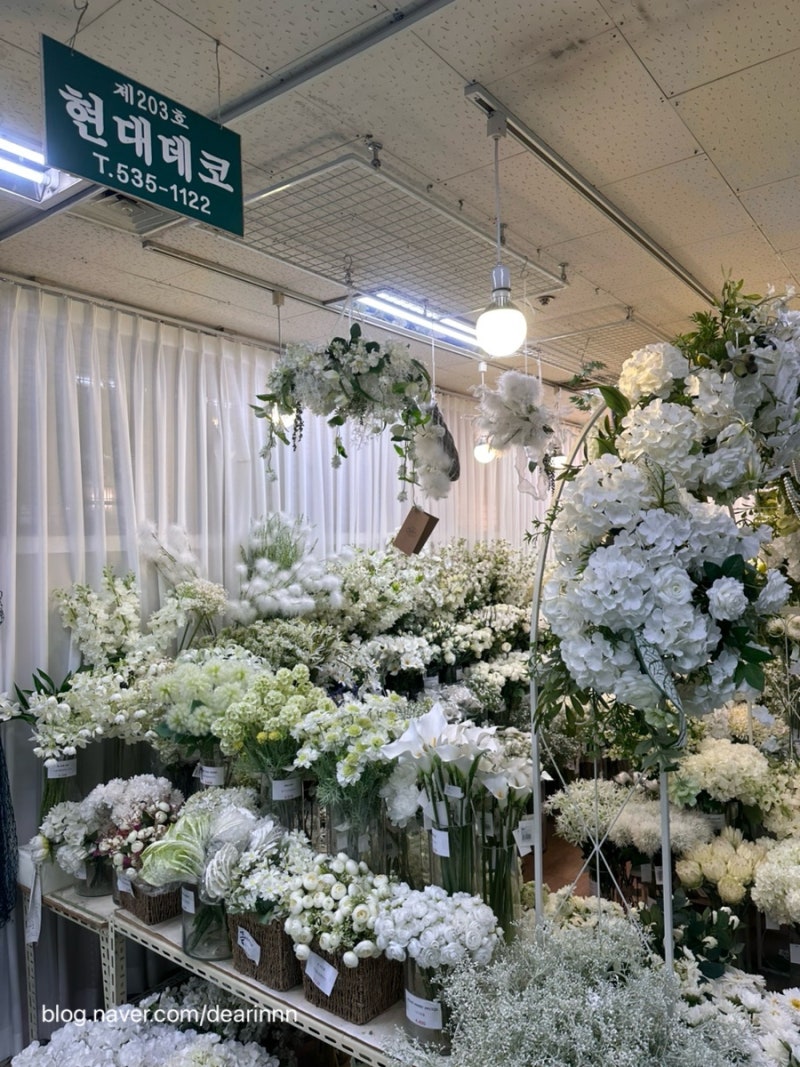[W]셀프 촬영부케 만들기 | 고속터미널 조화부케 | 양재 꽃시장 부케 DIY