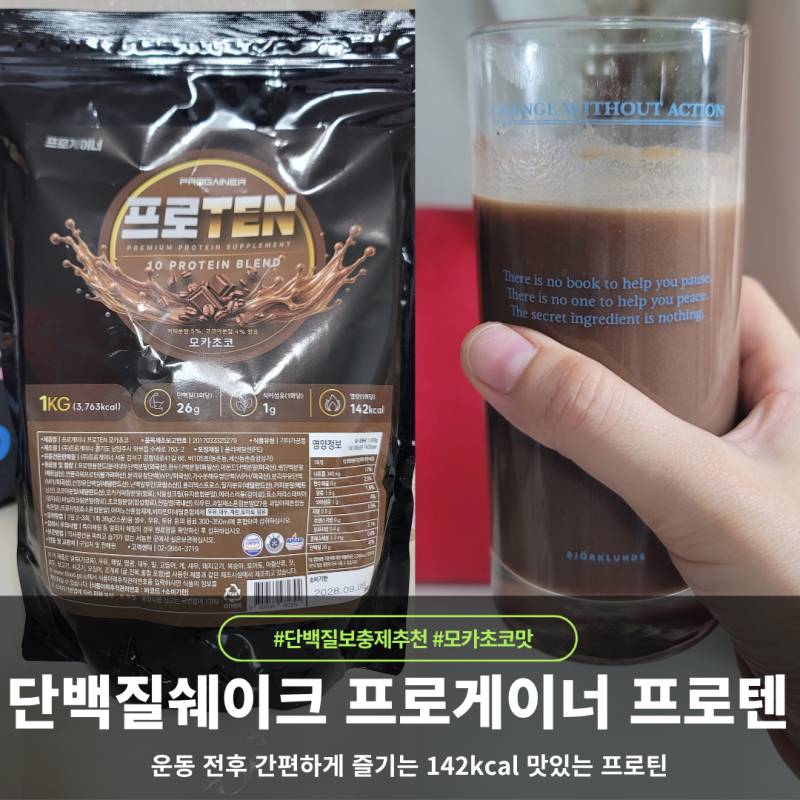 단백질보충제 추천 프로게이너 프로텐 간편하게 마시는 프로틴쉐이크