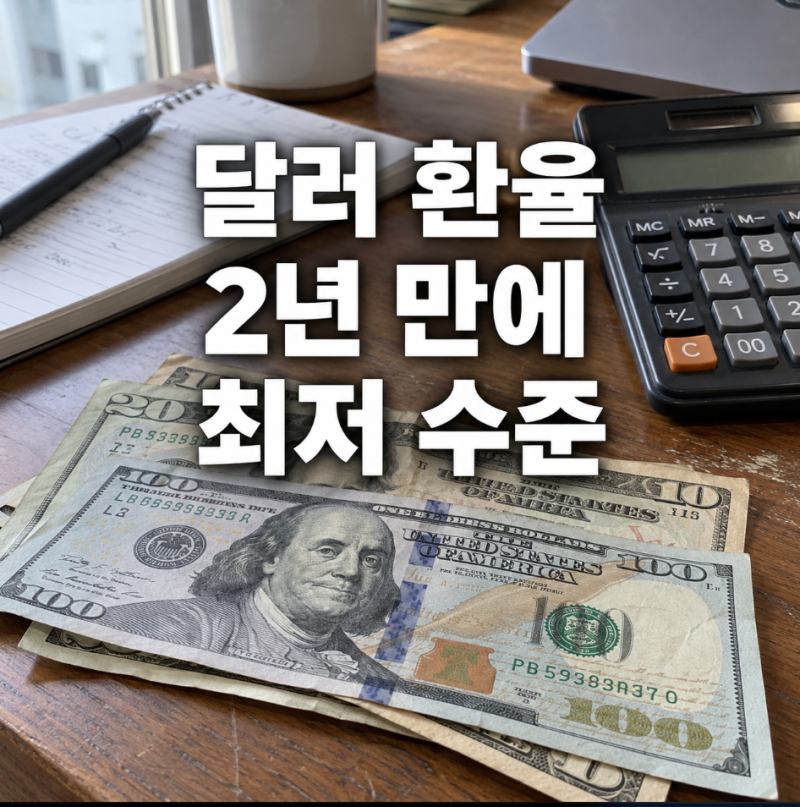 달러 환율 2년 만에 최저 수준, 더 내려갈 수도 있다고?
