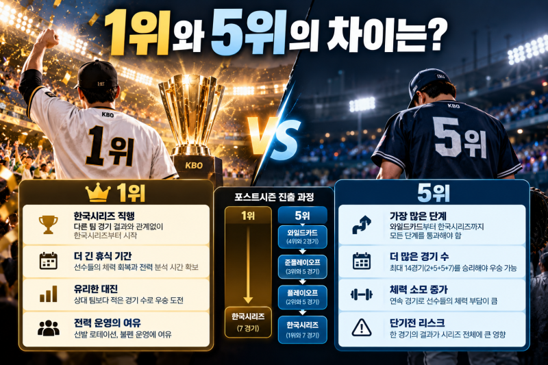 2026 프로야구 최종 순위 확정! KT 정규시즌 우승, KIA 3위·LG 4위…가을야구 진출 5팀과 우승 조....