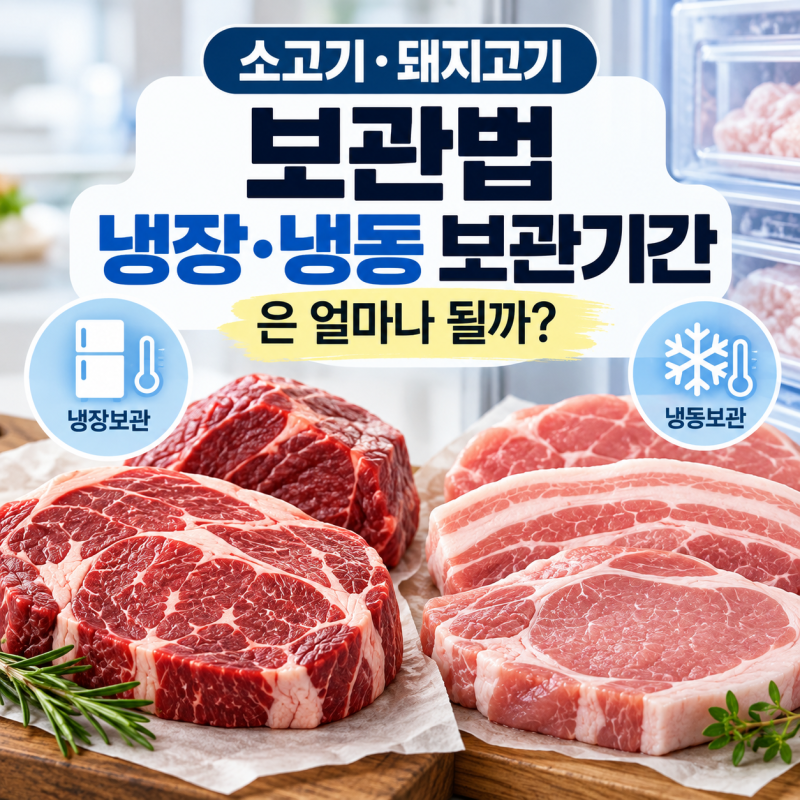 소고기·돼지고기 보관법, 냉장·냉동 보관기간은 얼마나 될까?