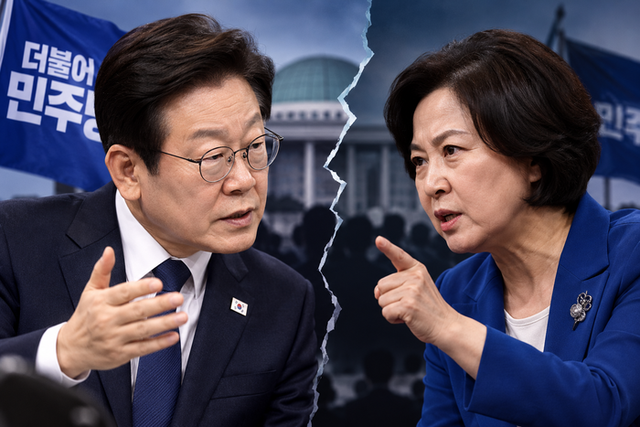 이재명·추미애 권력 투쟁?...이재명 지지율 35.2%, 국민의힘 41.3%로 민주당 역전