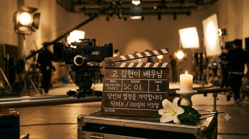 액션 배우 고(故) 김현이 비보 닥터X·100일의 거짓말 제작진이 전한 추모 자막의 의미