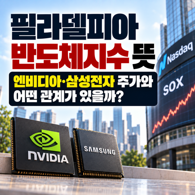 필라델피아 반도체지수 뜻｜엔비디아·삼성전자 주가와 어떤 관계가 있을까?