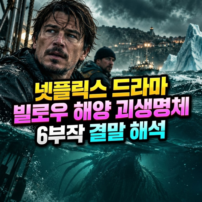 넷플릭스 빌로우 6부작 공개, 해양 괴생명체와 가족 갈등 속 결말 해석
