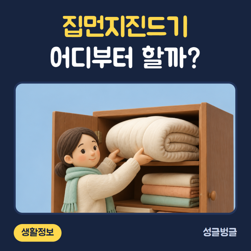집먼지진드기 없애는 법, 겨울 이불 꺼내기 전 침구 세탁 순서 (55도 이상 물)