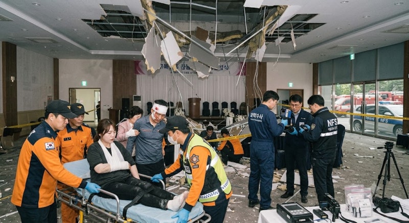 대구 상가 천장 붕괴 사고 때 대통령 골프 논란… 청와대 "현장 보고 후 수습 지시"