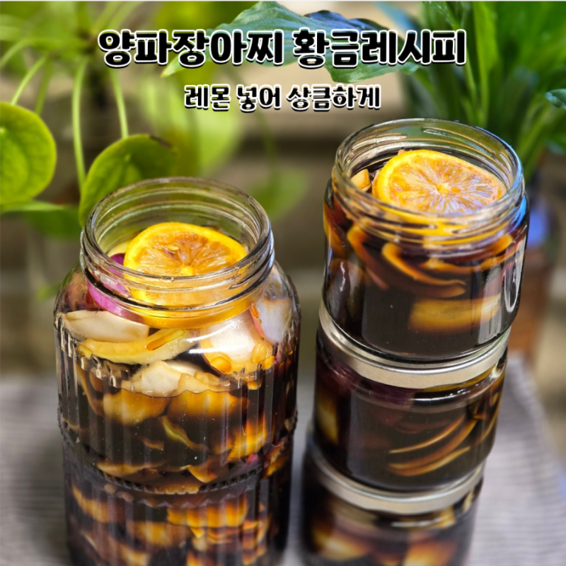 양파장아찌 황금레시피 레몬 넣은 새콤달콤 양파장아찌 만드는법