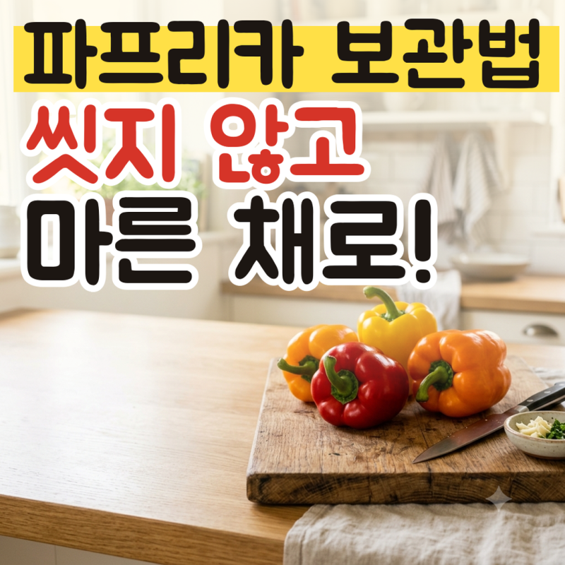 파프리카 보관법, 썰어 놓은 파프리카 냉장 냉동 요령과 물러짐 막기, 다이어트 파프리카 먹....
