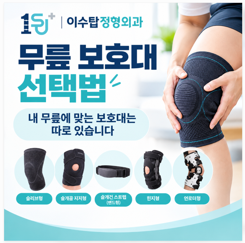 이수역 정형외과 무릎 보호대 선택법, 내 무릎에 맞는 보호대는 따로 있습니다