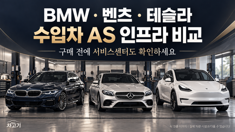 BMW·벤츠·테슬라 서비스센터 비교｜국내 AS 인프라·고객 만족도, 어디가 잘 갖춰졌을까?