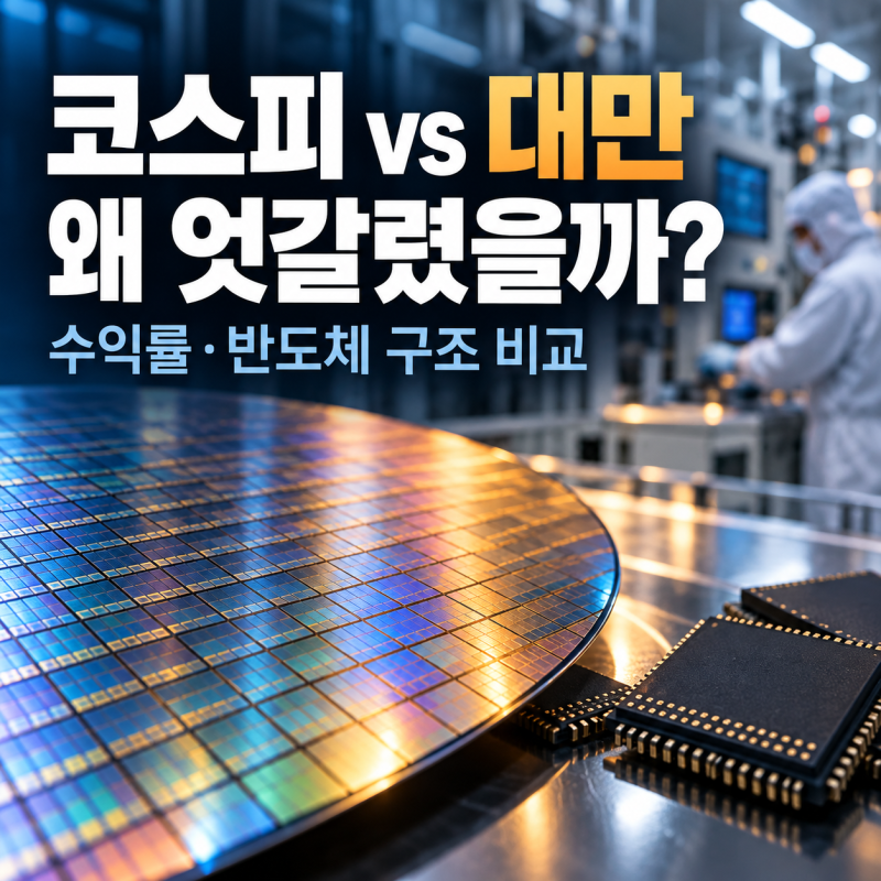 코스피·대만 증시 수익률 비교, 같은 반도체 강국인데 왜 엇갈렸을까?