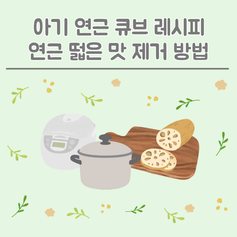 [후기 이유식] 연근 큐브 만들기｜떫은맛 줄이는 법·삶는 시간·보관법