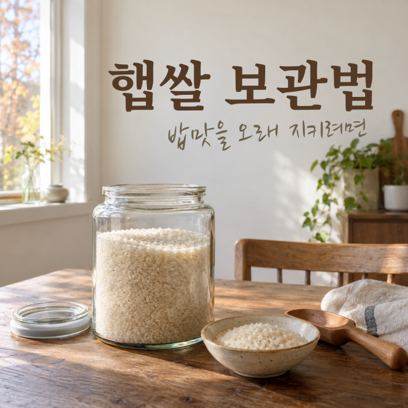 햅쌀 보관법, 쌀통에 둘까 냉장고에 넣을까? 소분 기준 정리