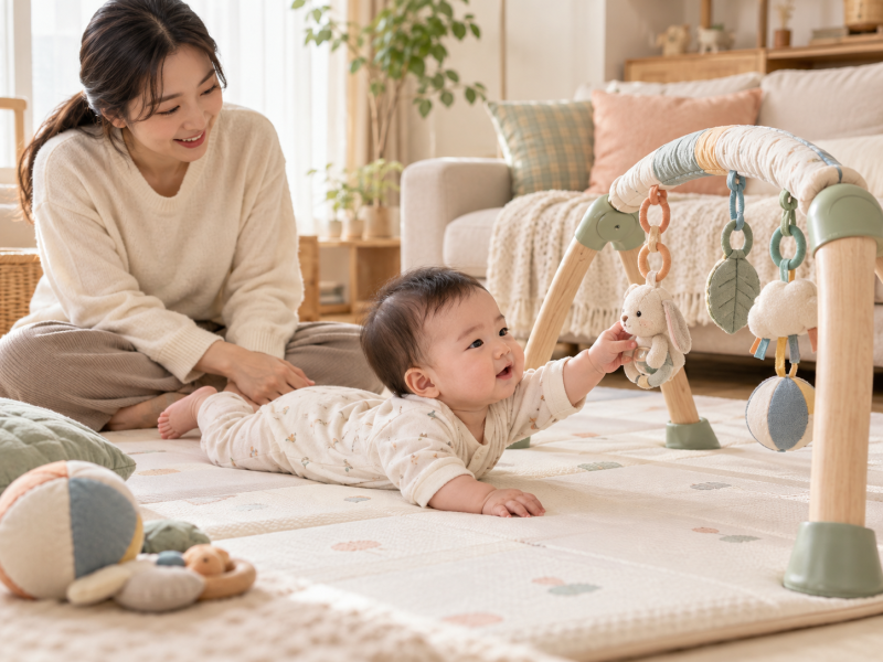 4개월 아기 아기체육관 언제까지 쓸까｜뒤집기 시작했다면 바꿔야 할 사용법