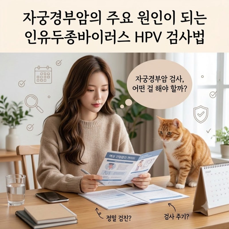 자궁경부암의 주요 원인이 되는 인유두종바이러스 HPV 검사법