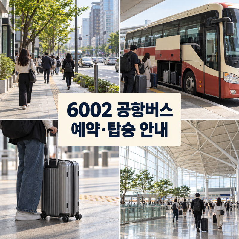 6002번 공항버스 예약 여부, 요금과 시간표 인천공항 T1·T2 타는 곳
